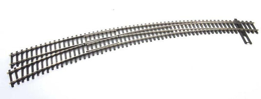 Walthers Track HO Code 83 Nickel Silver DCC Friendly Curved Turnout - 24 and 28