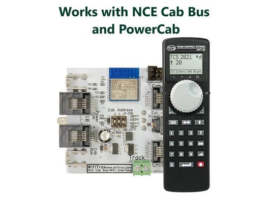TCS UWT-50 DCC Throttle & WiFiTrax WFD-31
