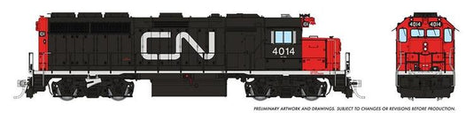 Rapido Trains HO GMD GP40 w/DCC & Sound - Canadian National (Noodle)