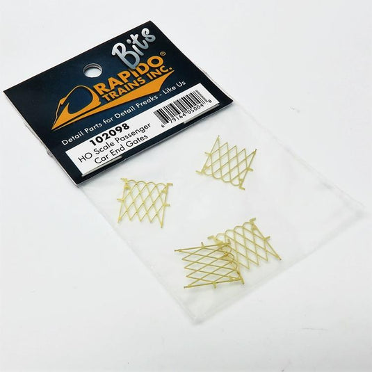 Rapido Bits: HO Scale Etched Metal Passenger Car End Gates X4