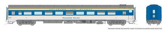 Rapido Trains HO CC&F Lightweight Coach - Delaware & Hudson