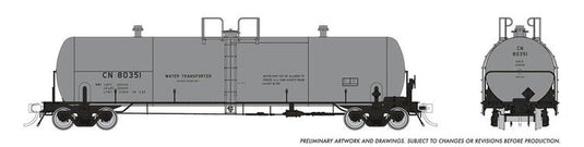 Rapido Trains HO Procor 20K gal. Tank Car: CN Company Service