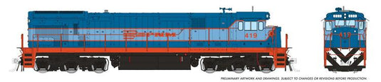 Rapido Trains HO GE C36-7 w/DCC & Sound - FNM (Blue Scheme)