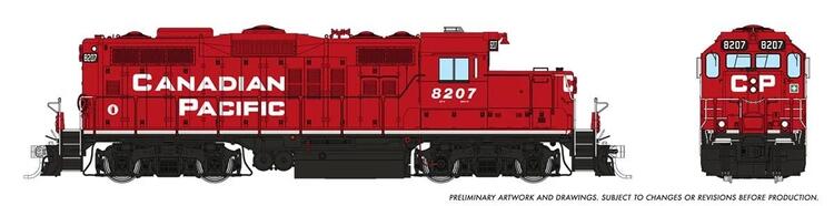 Load image into Gallery viewer, Rapido Trains HO GMD GP-9u w/DCC & Sound - Canadian Pacific (Block w/o Beaver)