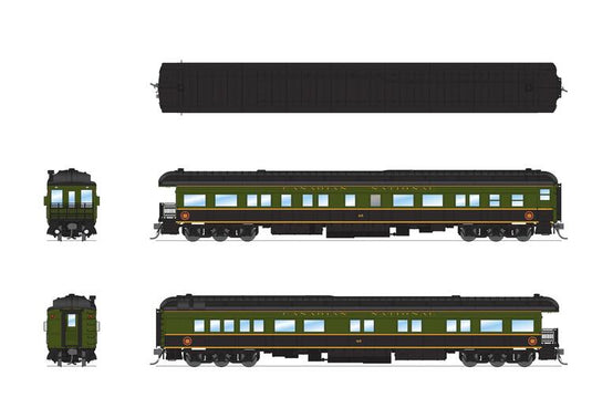 Broadway Limited Imports HO P70 Heavyweight Passenger Car (Set of 5) Canadian National : #7167, #5139, #5142, #5166, #85.
