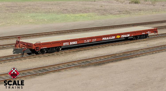 Fox Valley HO Pullman-Standard F60GH 60' Flatcar, Trailer Train : OTTX #93932