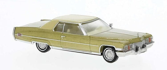 Brekina HO 1972 Cadillac Coupe de Ville - Gold, Ivory