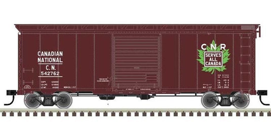 Atlas Master Line HO 40' Postwar Boxcar with 8' Door - Canadian National