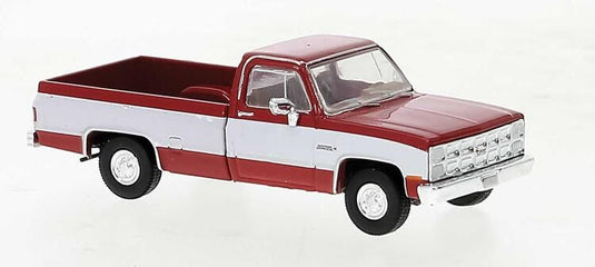 Brekina HO 1981 GMC Sierra Grande Pickup Truck - Red, White