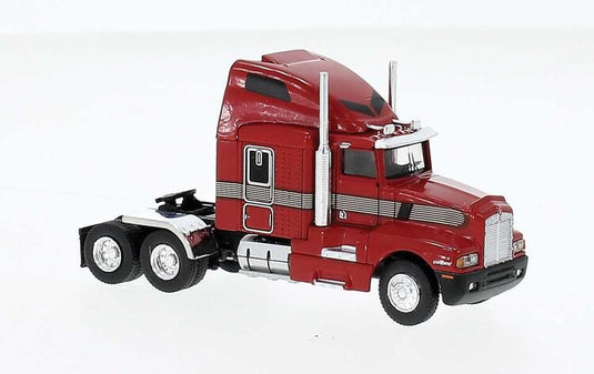 Brekina HO 1984 Kenworth T600 Sleeper-Cab Tractor - Red