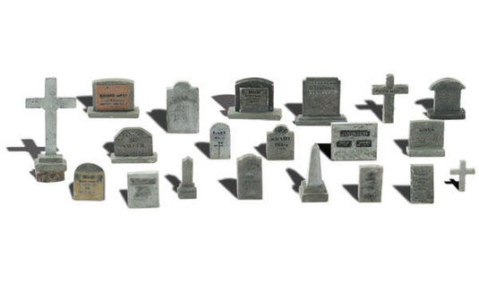 Woodland Scenics HO Tombstones 20pcs.