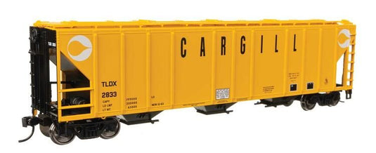 Walthers Mainline HO 50' Pullman-Standard PS2-CD 4427 3-Bay Covered Hopper - Cargill / TLDX #2833