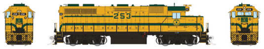 Rapido Trains HO EMD GP38 (DC/DCC/Sound): Maine Central (Harvest Gold)