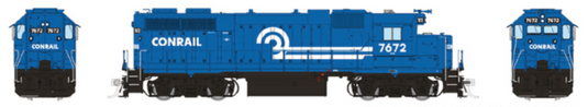 Rapido Trains HO EMD GP38 w/ext cab (DC/DCC/Sound): Conrail (Blue Scheme)