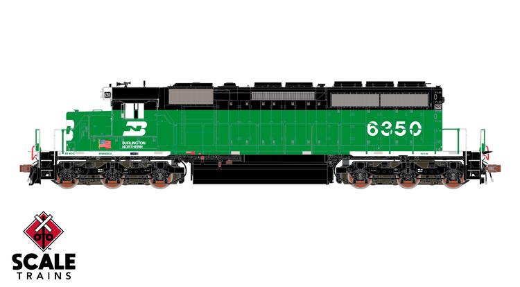 Chargez l'image dans la visionneuse de la galerie, ScaleTrains Rivet Counter HO EMD SD40-2 w/DCC & Sound - BN "White Face" w/Ditch lights