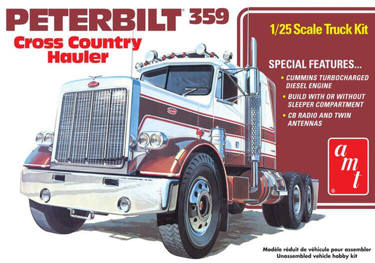 AMT 1/25 Peterbilt 359 Cross Country Hauler