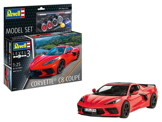 Revell Germany 1/25 Corvette C8 Coupe - Model Set