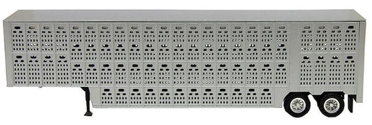Herpa HO 48' Livestock Trailer - Silver