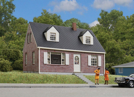 Walthers Cornerstone HO Brick Cape Cod House - Kit