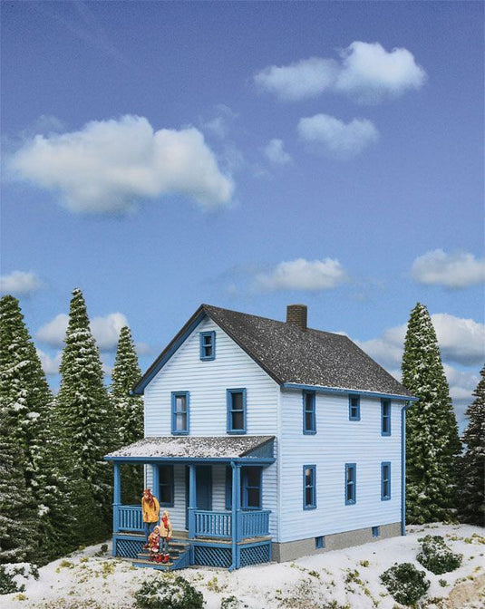 Walthers Cornerstone HO Two-Story Frame House - Kit