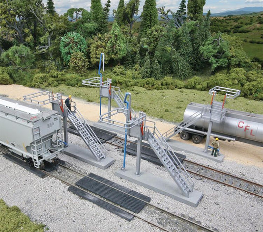 Walthers Cornerstone HO Four Modern Loading Racks - Kit