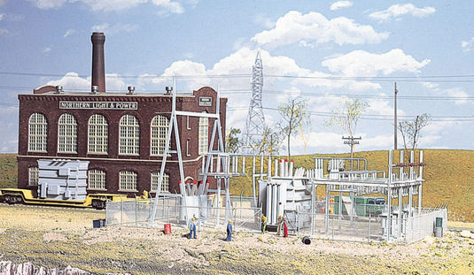 Walthers Cornerstone HO Northern Light & Power Substation - Kit