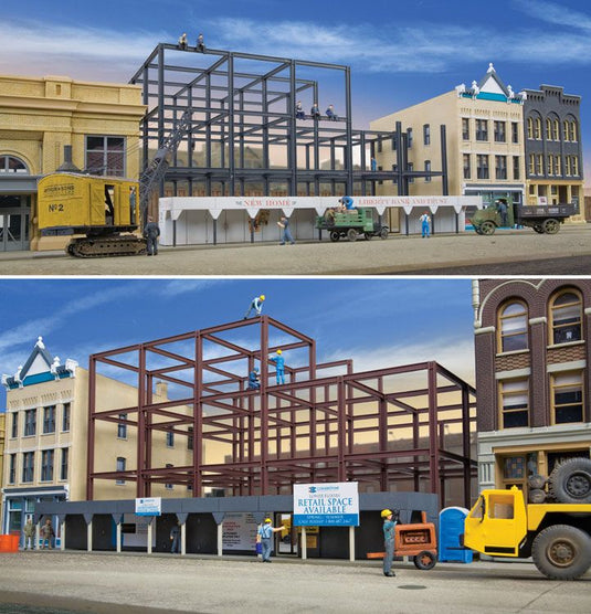 Walthers Cornerstone HO Skyscraper Construction Site - Kit