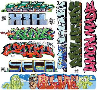 Blair Line Laser-Cut Graffiti Decals HO Mega Set #11