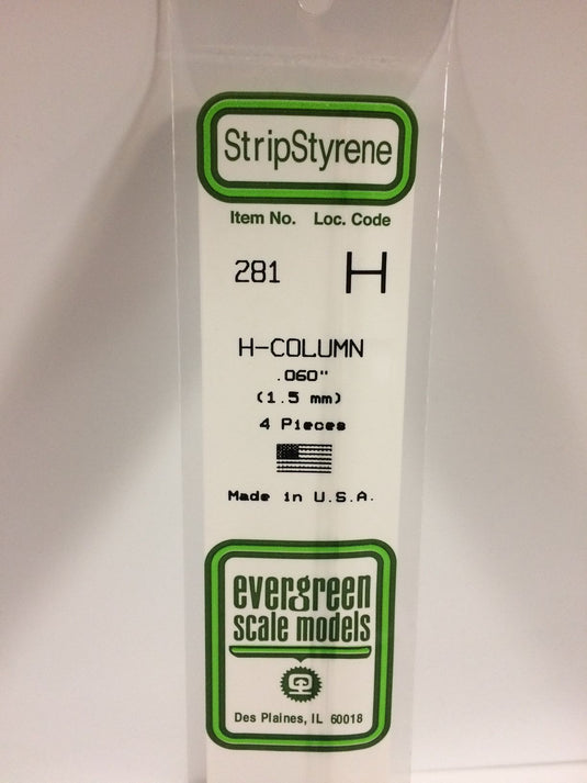 Evergreen Styrene H-Column .060