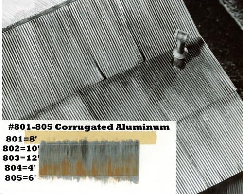 Campbell HO Aluminum Corrugation 4' HO 10pcs