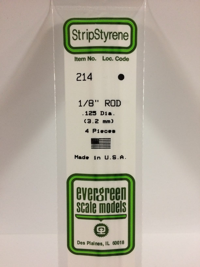 Load image into Gallery viewer, Evergreen Tige de styrène – 1/8″ (.125″) (269-214)