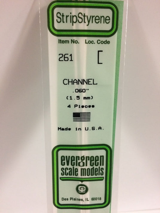 Evergreen Styrene Channel .060