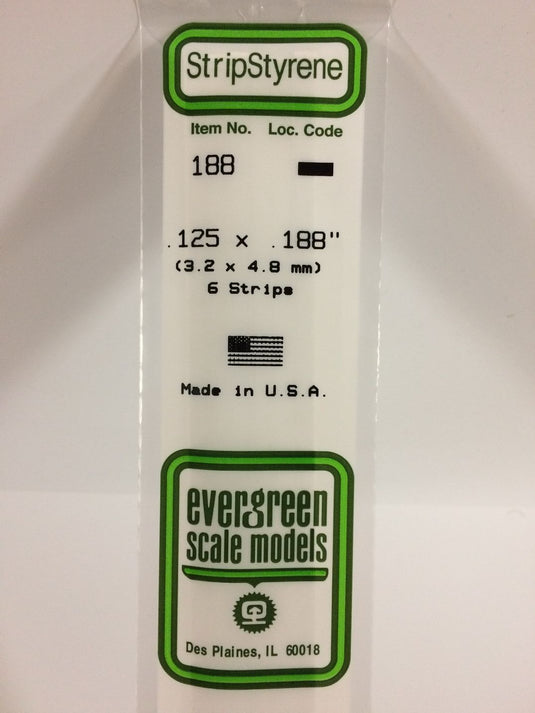 Evergreen Styrene Strip .125