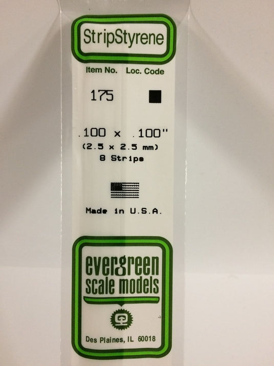 Evergreen Styrene Strip .100