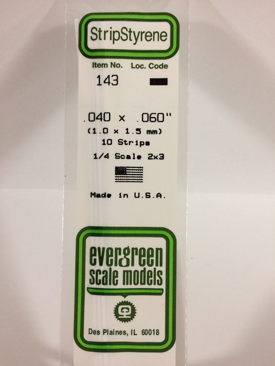 Evergreen Styrene Strip .040