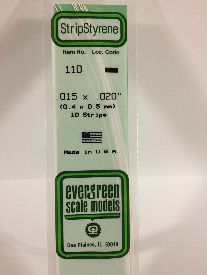 Load image into Gallery viewer, Evergreen Bande de styrène – .015″, .020″ (269-110)