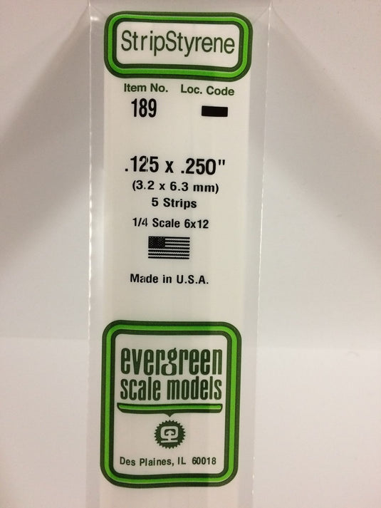 Evergreen Styrene Strip .125