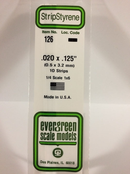 Evergreen Styrene Strip .020