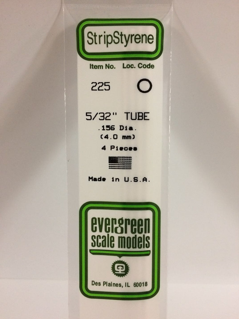 Load image into Gallery viewer, Evergreen Tube rond de styrène – 5/32″ (.156″) (269-225)