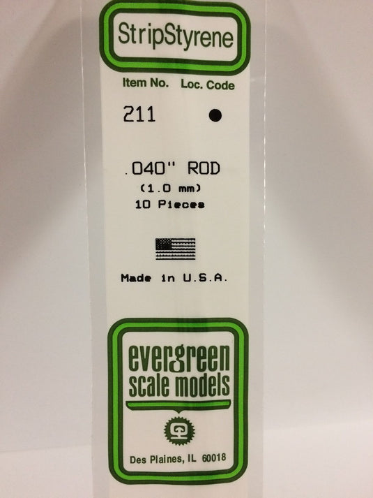 Evergreen Styrene Rod .040