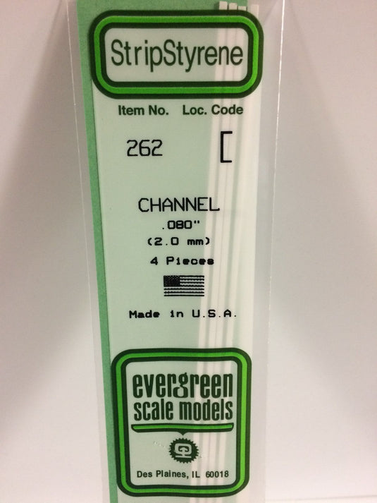 Evergreen Styrene Channel .080