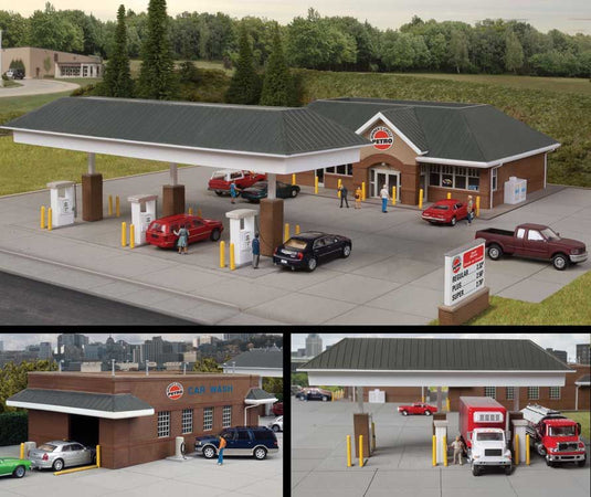 Walthers Cornerstone HO Modern Travel Center - Kit