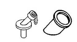 Cal Scale HO Diesel Fuel Fillers 1 Set - 3 Pieces