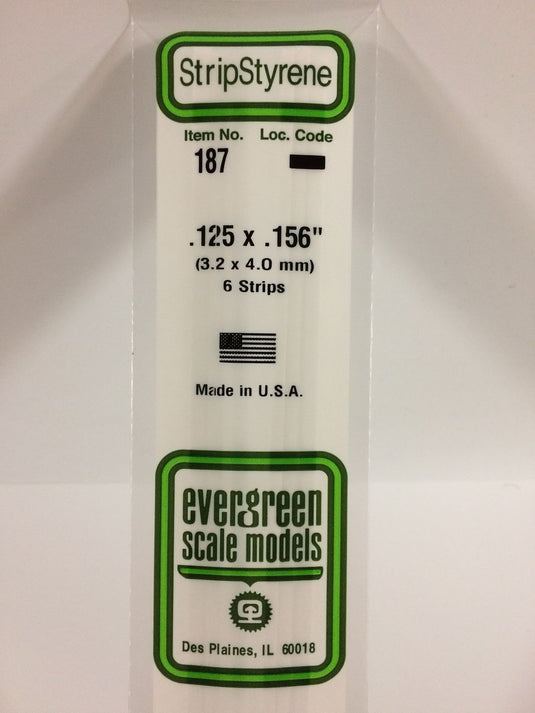 Evergreen Styrene Strip .125
