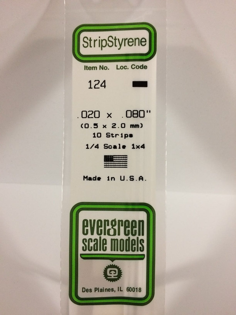 Load image into Gallery viewer, Evergreen Bande de styrène – .020″, .080″ (269-124)