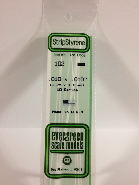 Evergreen Styrene Strip .010