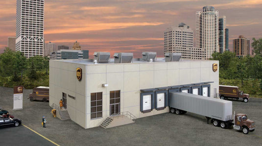 Walthers Cornerstone HO UPS Hub with Customer Center - Kit