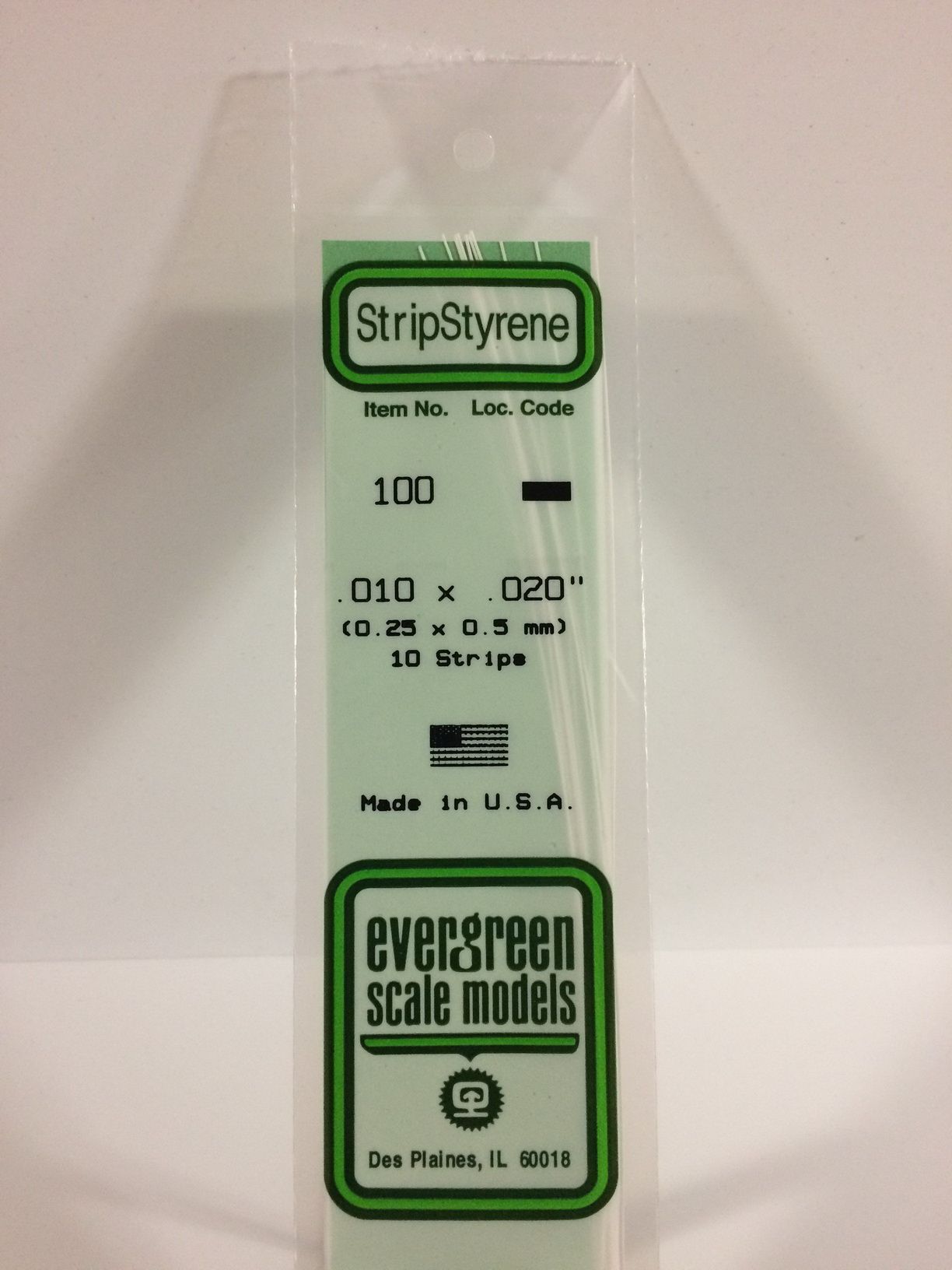 Evergreen Styrene Strip .020x.188 10pcs. - Modèle B.T Evergreen Styrene Strip .020x.188 10pcs. - Modèle B.T
