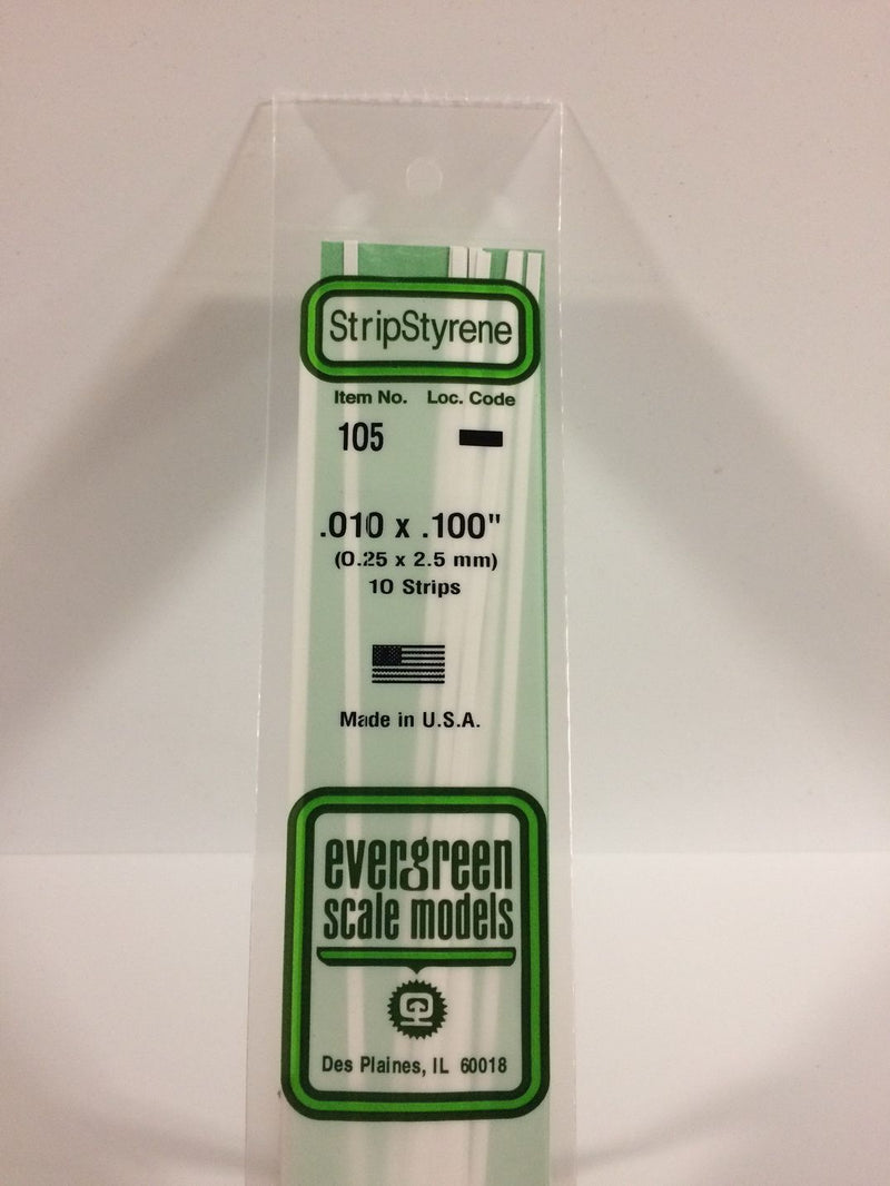 Load image into Gallery viewer, Evergreen Bande de styrène – .010″, .100″ (269-105)