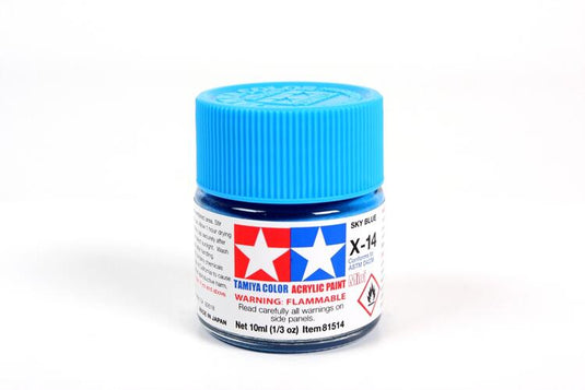 Tamiya Paint X14 Gloss Sky Blue 10ml.